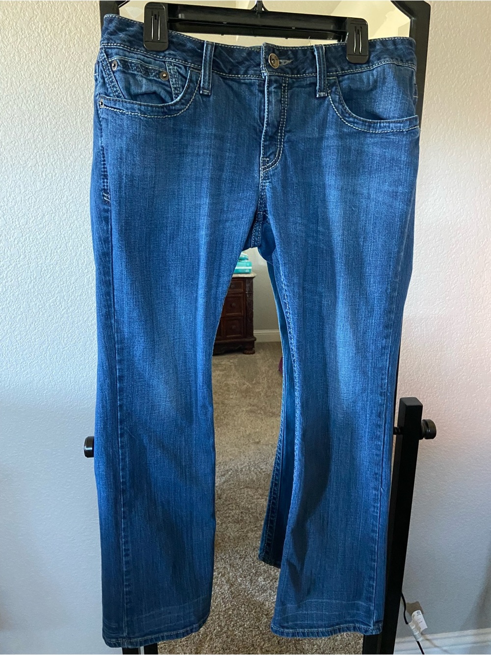 Cruel Denim size 31 Straight Leg Women's Jeans in Deep Blue Denim